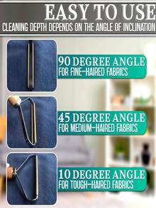 1个手动便携式除毛器，可用于去除衣物、沙发、地毯、毯子和宠物毛发上的绒毛。 - 1手柄 - 查看 8