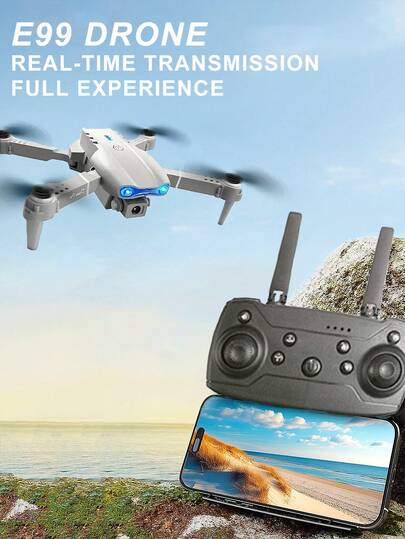 CASRRA Este dron E99 presenta una apariencia blanca clásica, equipado con una cámara inteligente, admite aterrizaje con un solo toque, vuelo de acrobacias de 360°, y es plegable, lo que lo hace muy adecuado para principiantes. Viene con una bolsa de almacenamiento y piezas de repuesto incluidas al azar. Hay disponibles múltiples configuraciones de batería. Es un gran compañero para la fotografía y el registro de la vida, así como un regalo ideal para Navidad y Halloween.