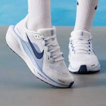 Nike Women's Running Shoes W AIR ZOOM PEGASUS 41, Casual Minimalist Sporty Shoes FD2723-125 - White/Finland Blue/Aluminum Blue/Football Gray - View 1