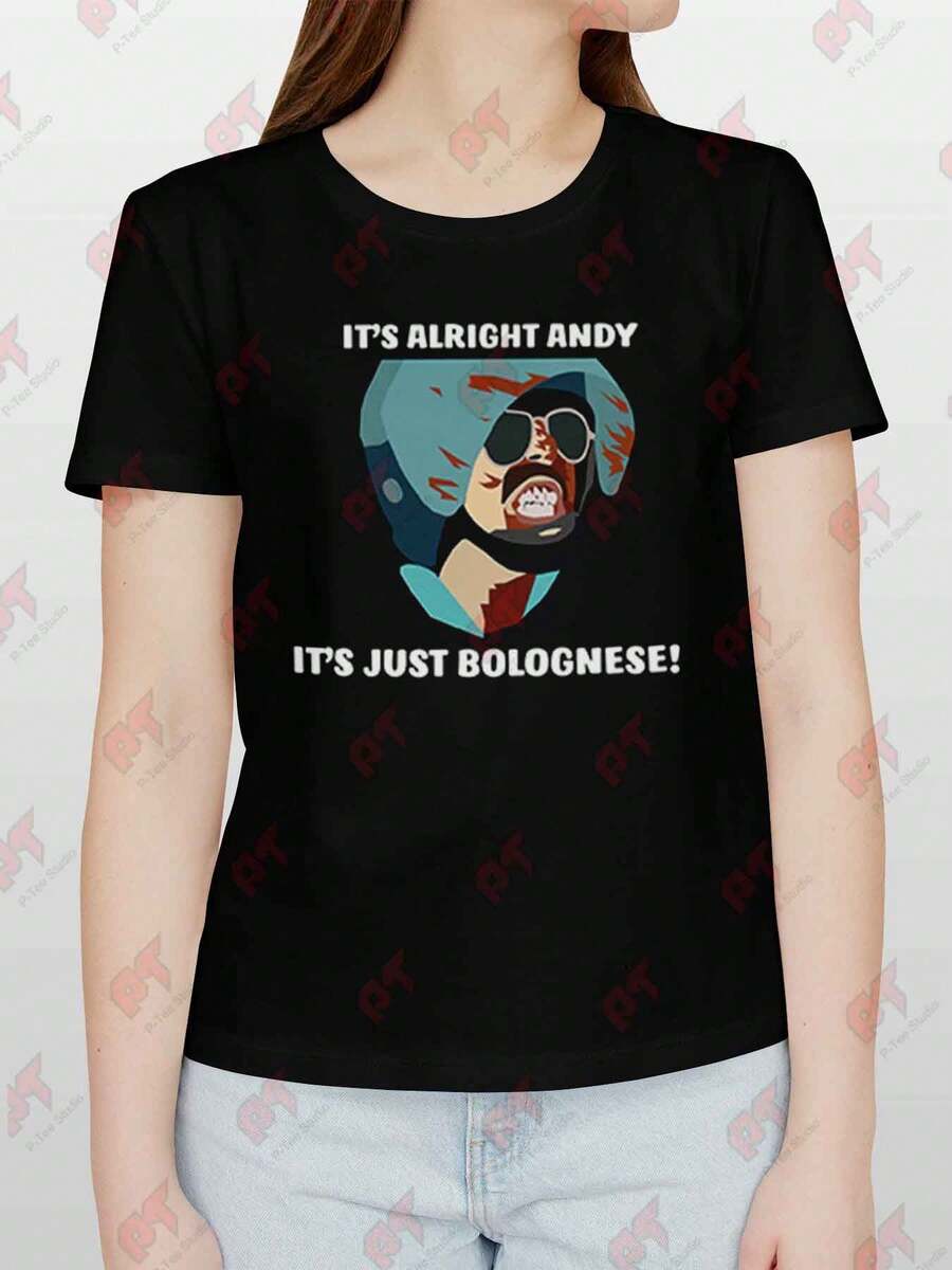 Hot Fuzz Its Just Bolognese Movie Quote Tee - Black - View 1