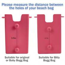 Phone Case Accessory Compatible With Bogg Bags Phone Case Holder Charm Accessory For Beach Bag Plastic Shell Case Keep Your Phone Handy And Secure In Your Tote Bag Baby Pink 1 PC - Màu Hồng baby - Xem 2