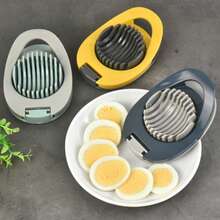 Plastic Egg Slicer, Stainless Steel 304 Egg Cutter, Marbled Egg Divider, Kitchen Tool - Stainless Steel Egg Cutter - View 4