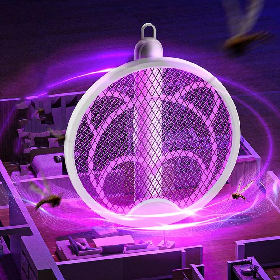 Cute Mini Bear Electronic Fly Swatter - Electronic Insect Killer With Protective Net Layer - Pest Control Mosquito Repellent - Electric Fly Swatter - Portable Indoor/Outdoor Fly Zapper - Multiple Styles - View 1