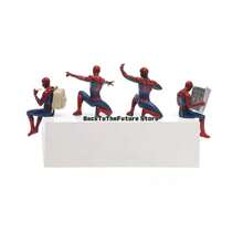 4pcs/Set Super Hero Action Figures, 7-9cm Anime Collectible Mini Figurines, Fan Gift - Spider - View 4