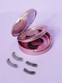 2 Pairs Magnetic False Eyelashes, Fluffy & Soft, Reusable - View 3