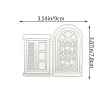 1pc Metal Window Frame Door Die-Cut Window Background Frame Cutting Mold Embossing Template Mold For Card Making, Decoration, And DIY Scrapbooking Albums - DX327 - View 7
