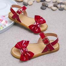 A Pair Of Sweet Princess Red Bow Sandals In Spring And Summer Are Suitable For Daily Life, Parties, Festivals, Beach Play And Other Occasions. - Red - View 13
