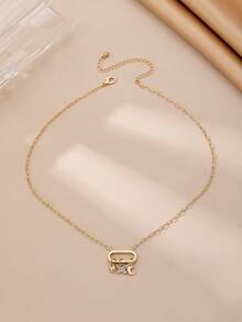 1pc Elegant Openable Oval Locket Moon Pendant Necklace - Pendant Necklace - View 5