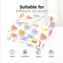 1 pieza Manta de franela con estampado digital cómodo y colorido de corazones, diseño de punto suave de poliéster, uso versátil, lavable a máquina, manta de felpa ideal para el hogar, viajes, exteriores, todas las estaciones, regalo de boda - Multicolor - Ver 8