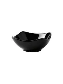 2件/4件/6件/8件/10件白色沙拉碗和盘子套装，可重复使用的PP塑料碗和盘子，适用于冷菜、熟食、甜点、派对食物，可堆叠存储，适用于家庭聚会、酒店、微波炉、户外房车/露营野餐派对，轻巧便携，可重复使用，可折叠，夏季婚礼餐具 - 黑色 - 查看 15