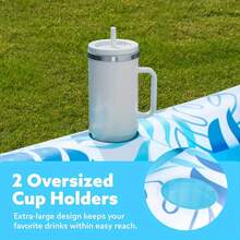 Tropical Style Inflatable Pool Float Mat With Removable Headrest - A - View 4