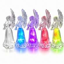 Angelito Luminoso Led Acrílico Ángel Decoracion Regalo Recuerdo - B - Ver 5