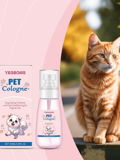 1瓶100毫升宠物除臭喷雾，温和日常清洁除臭剂，室内外空气清新剂，便携式除臭喷雾，家居礼品
