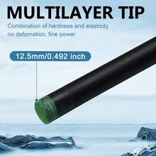 Premium White Composite Billiard Cue Stick - American Style With Snake Skin Texture, Smooth&Durable-COD-Billiard Cue - Black - View 5