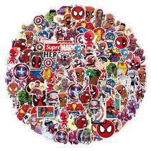 Marvel 50/10 miếng dán hoạt hình Avengers, nhãn dán trang trí chống thấm nước cho sổ tay, ván trượt, điện thoại, xe đạp. - Nhiều màu - Xem 4