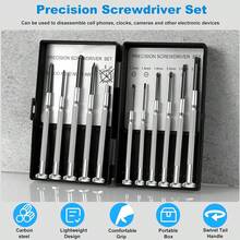 11pcs Mini Precision Screwdriver Set, Small Screwdriver Kit With Slotted And Cross Head, Ideal For Watch, Glasses, Toys, Electronics, Computer Repair - Screwdriver - View 1