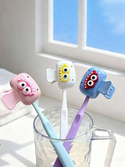 Hộp đựng bàn chải đánh răng hình mắt dễ thương - Bộ bàn chải đánh răng du lịch màu Dopamine - Hộp bảo vệ bàn chải đánh răng chống bụi cho gia đình/du lịch, hộp đựng bàn chải đánh răng thiết yếu khi đi du lịch, thích hợp cho cắm trại, du lịch và sử dụng hàng ngày - Nhiều màu sắc, trang trí bàn làm việc trong phòng tắm, văn phòng tại nhà.