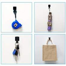 10pcs Self-Adhesive Cable Ties, Suitable For Bundling Wires, Reusable Wire Management Straps With Hook And Loop - Multicolor - View 9