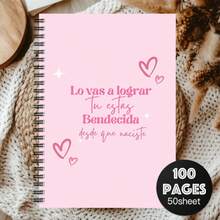 1pc Inspirational Pink Quote Spiral Notebook - Elegant Self-Reflection Journal With Positive Affirmations, Heart And Star Designs, Perfect Gift For Friends And Sisters, Inspirational Diary, Notebook, Joke Design, High-Quality Paper Material - A5 - View 7