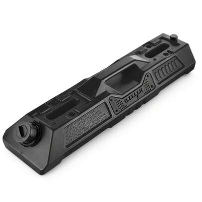 1.7-Gallon Portable Emergency Water Tank Orange For Camping & 4x4 Travel – 6.5L PE Spare Fuel Tank Style Container With Spout, Space-Saving Corner Design For Outdoor Enthusiasts