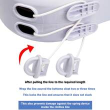Crystals 30m Retractable Reel Clothes Lines – Twin Cable Wall-Mounted Washing Line - 布捲 - 查看 4