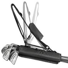 FINGER TEN 升级版迷你高尔夫球包，采用防翻盖设计，单只装，轻便耐用，小巧便携，可容纳 3-7 支球杆，适用于练习场、球场和训练场地。 - 黑色 - 查看 1