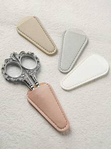 Soft PU Nail Clipper Case, Scissor Protective Cover - Colorful Protective Sleeve Suitable For Nail Clippers, Dust-Proof And Anti-Slip Manicure/Pedicure Accessory, Protect Nail Clippers And Tweezers, Suitable For Nail Salon And Scissor Storage - Water Drop - View 1
