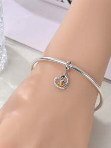 100% 925 Sterling Silver Mother's Day Series Pendant, Women's DIY Jewelry Accessories, Suitable As Birthday, Wedding, Music Festival, Mother's Day, Valentine's Day And Other Holiday Gifts - Multicolor - View 5