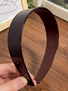 1 chiếc băng đô bản rộng kiểu cổ điển retro họa tiết đồi mồi, chất liệu acetate dày dặn, thời trang, đa năng, tối giản, thanh lịch, phụ kiện làm đẹp tóc tại nhà. - Nhiều màu - Xem 9