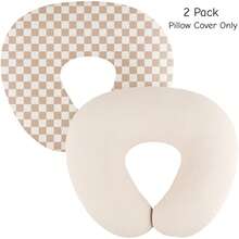 2 chiếc vỏ gối cho con bú bằng vải muslin, vỏ gối thoáng khí phù hợp với gối cho con bú tiêu chuẩn, vỏ gối mềm mại có khóa kéo, thích hợp cho bé trai và bé gái. - Nhiều màu - Xem 9