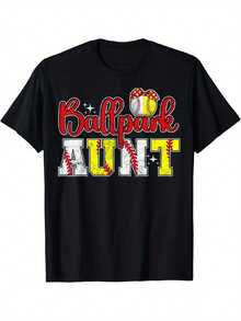 Camiseta de Béisbol y Sóftbol para Tía del Campo de Béisbol - Negro - Ver 2