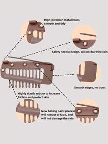 6 chiếc kẹp băng đô cho nữ - Dụng cụ cố định khăn trùm đầu, tóc giả và phụ kiện tóc. - Xem 2