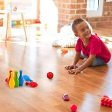 Juego de bolos para niños, juego de bolos y juego de bolos, mesa portátil, juego de bolos, pelota de bolos para niños IEEP - 1 - Ver 6