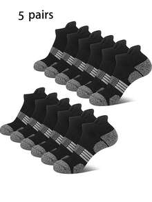 5/6/10/15 Đôi tất nam thời trang cao cấp cổ thấp, chất liệu lưới thoáng khí, tất mắt cá chân đa năng thoải mái dành cho nam giới. - Nhiều màu - Xem 14