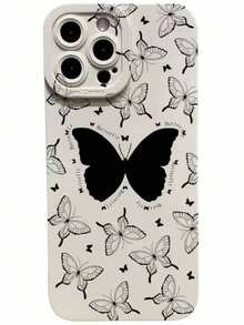 1pc Elegant Butterfly Design Phone Case, Compatible With IPhone XR 11 12 13 14 15 16 Plus 17 Pro Max Air Series, Durable And Fashionable Design, Full Lens Protection, Good Grip, Protective - Multicolor - View 5