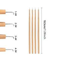 通风针钩假发通风工具支架带针木柄蕾丝假发假胡须制作修理 - 筷子鉤針 - 查看 4