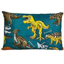 2-Piece Children's Sheet Set With Elastic And Pillowcases With Fun Prints - JURASSIC - View 5
