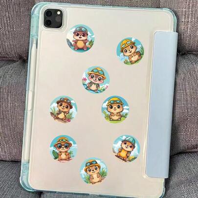 JOERBABU the little kangaroo Bobbie 500pcs/Roll Cartoon Groundhog Pattern Stickers, Ideal Small Gift. For Back-To-School Season, Ramadan. DIY Decorative Stickers. Can Be Used For Small Gifts, Gift Decoration, Water Bottle Decoration, School Rewards, Stationery Decoration And Other Preferred Product Decorations