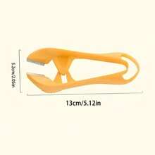 不锈钢剥蒜器，轻松去除蒜皮，符合人体工学的手柄，适合家庭和专业用途，厨房必备用品 - 橘色 - 查看 7