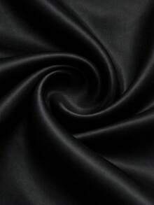 Áo sơ mi nữ dài tay màu trơn với viền ren, kiểu dáng rộng rãi, thanh lịch, phù hợp cho công sở và mặc hàng ngày, màu đen, mùa xuân. - màu đen - Xem 5