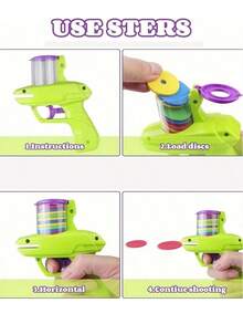 Interactive Cat Toy Launcher, Foam Disc Launcher For Indoor Play, Battery-Free, Fun For Kittens & Adult Cats,Cat Essential - Multicolor - View 4