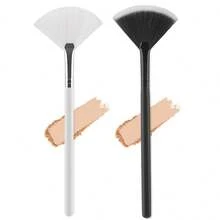 RANCAI 1pc Fan Brush, Highlighter Brush, Blush Brush, Illuminating Brush, Fan Makeup Brush, Hand-Friendly, Suitable For Creating Natural Smooth Makeup, Foundation Brush, Concealer Brush, Blush Brush, Contour Brush, Blush Brush, Bronzer Brush, Powder Brush, Foundation Brush, Blush Brush - Multicolor - View 11