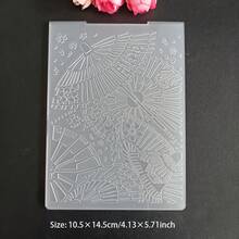 2D Embossed File Folder, Suitable For Card Embossing Machine Template, Handmade Photo Album Paper Craft Decoration DIY Greeting Card Making, Butterfly, Honeycomb, Small Daisy Flower Patterns - DIY Crafts - View 23