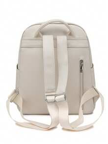 Fashion Women's Large Capacity Backpack For Travel And Commute, Student Bag, Street Style - White - View 6