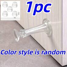 1 Piece Large Size Door Stopper, New, No Drilling Required, Door Stopper With Anti-Collision Silicone Pad To Fix And Cushion The Bathroom Door, Best Gift - Silicone Door Stop - View 13