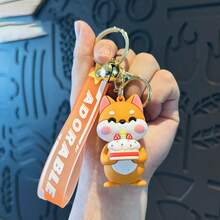 2026新款可爱秋田犬毛绒钥匙扣，萌系挂件，情侣礼物，朋友礼物，节日礼物，生日礼物，收藏礼物 - 彩色 - 查看 5