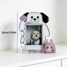 1个亚克力狗狗造型相框，可记录季节照片，高品质照片展示和收藏，适合作为狗狗、生日、2026新年和情人节礼物 - A - 查看 9