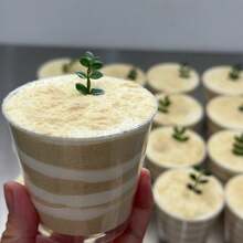 Bộ ly tráng miệng, bát nhỏ trong suốt, có thể tái sử dụng, thích hợp cho đám cưới, tiệc sinh nhật và làm đĩa đựng bánh phô mai. - Trong sáng - Xem 5