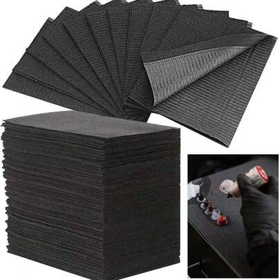 125/20/10pcs Dental Bibs - Tattoo Tablecloth Bibs, Tattoo Piercing Dental Bibs, Patient Bibs, Tattoo Tray Covers, 3-Ply Dental Bibs
