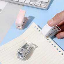 4Pcs Single Hole Punch 10 Sheets Circle Punch Capacity Mini 1/4 Inch Hole Puncher With Non-Slip Removable Base For Crafts Scrapbooks - A - View 6